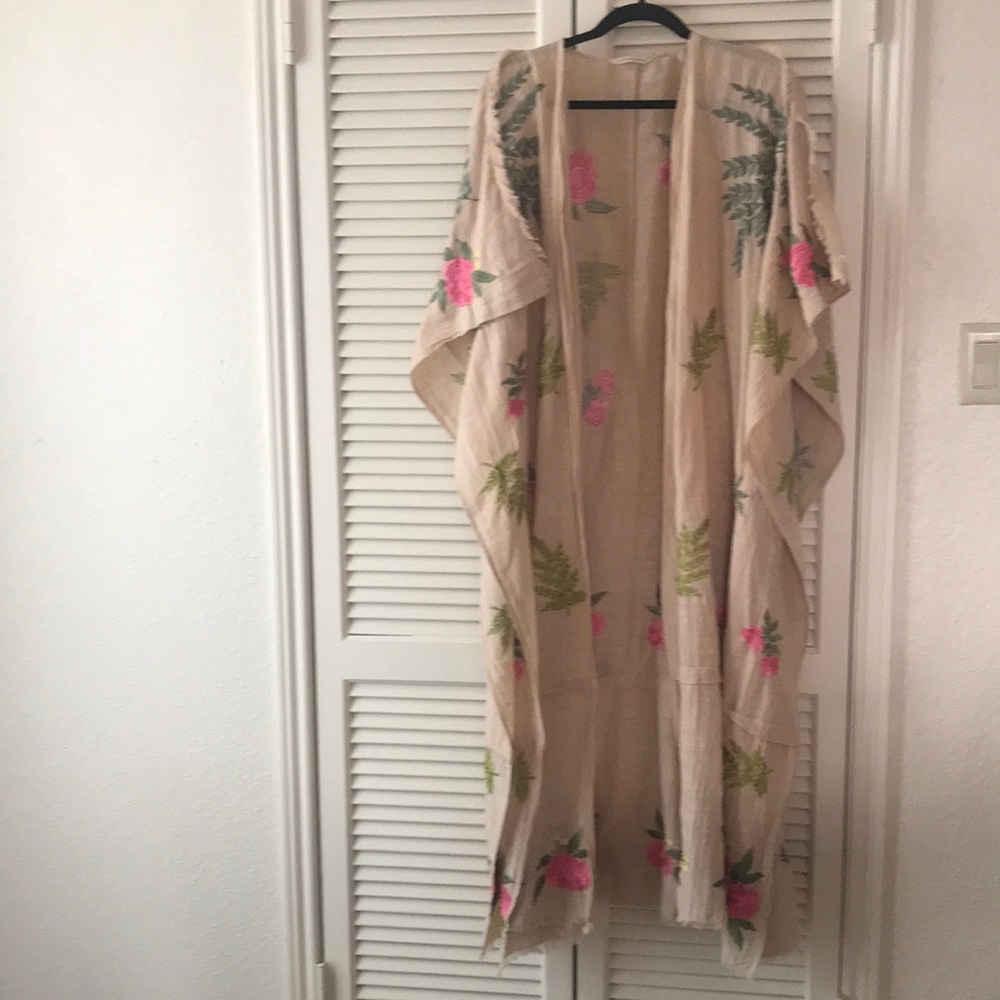NWOT-Soft surroundings-Floral kimono- S/M